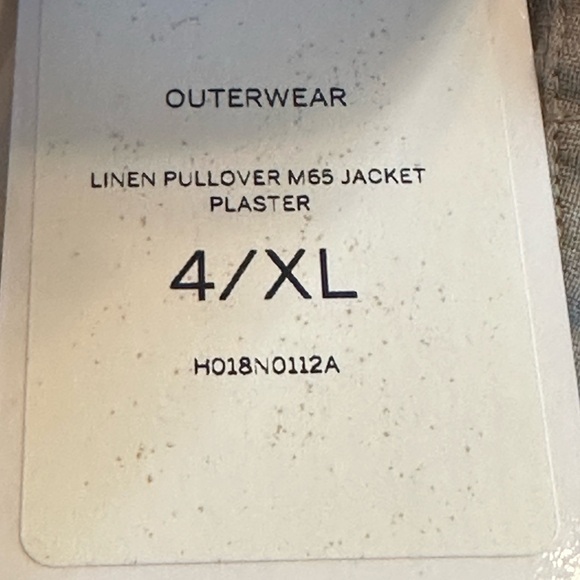 John Elliott Men’s M65 Linen Pullover - Picture 10 of 11